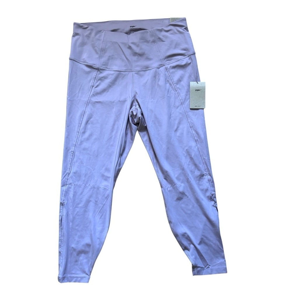 Nike Yoga 7/8 Tights Leggings Womens Size 1X New With Tag Light Pink Purple